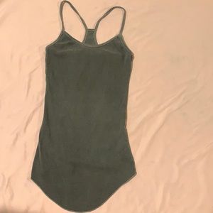 Brandy Melville spaghetti strap grey shirt tight fit